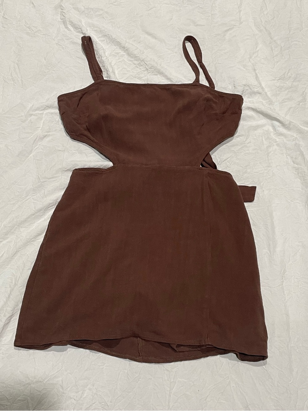 Pacsun Brown Cutout Mini Romper Dress